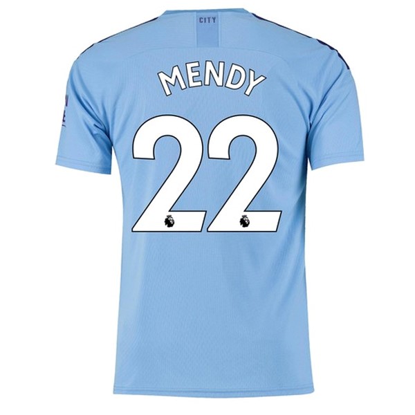 Camiseta Manchester City NO.22 Mendy 1ª 2019/20 Azul